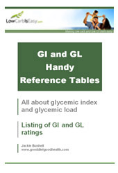 Low carb / Low GI Cookbook